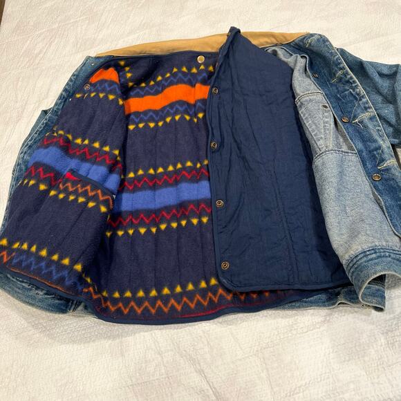 Bugle boy jeans denim jacket men Large vintage - Picture 2 of 14